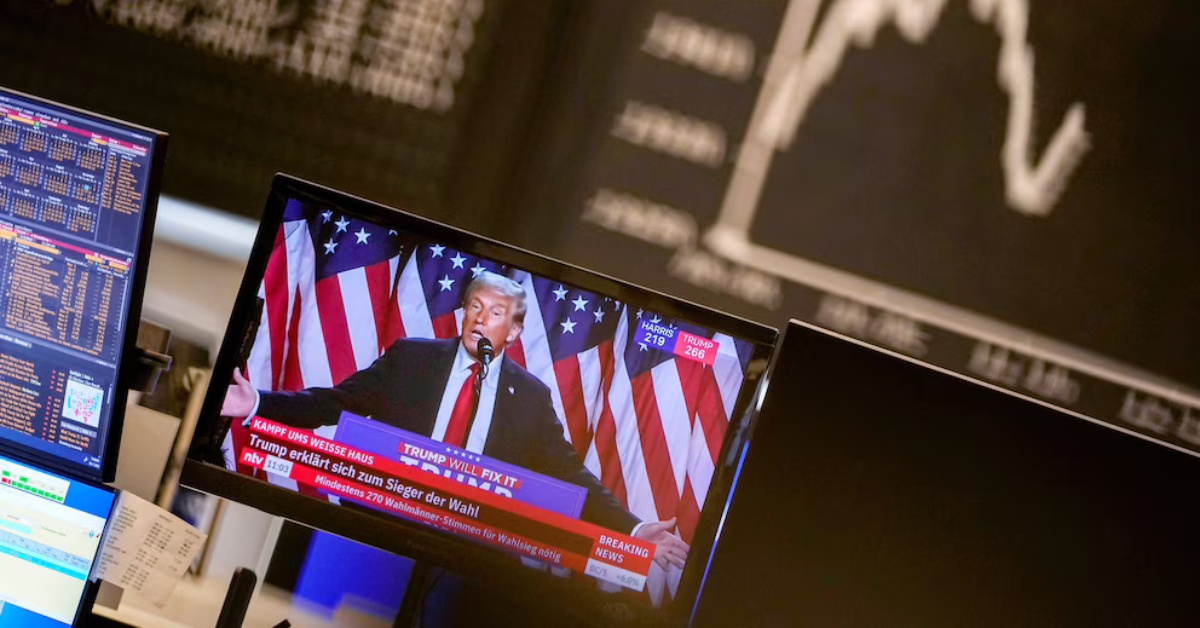 U.S. stocks hit record highs on Wednesday following Donald Trump’s 2024 presidential election victory, marking his notable return to the White House.